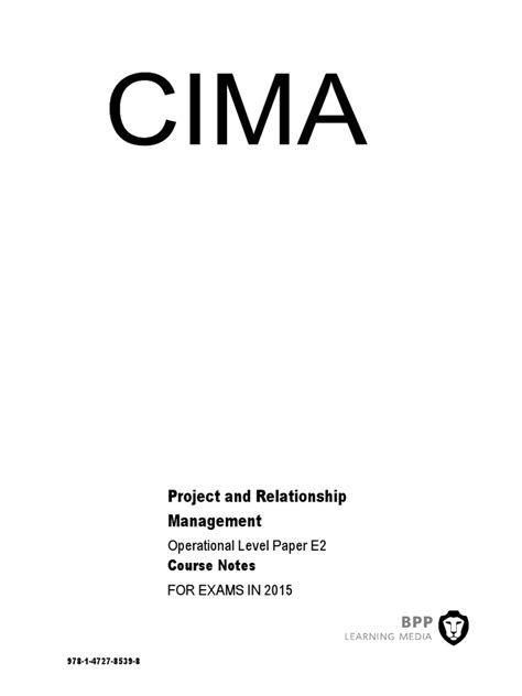 98% of its members work in business, the highest proportion of any worldwide accountancy body. . Cima e2 study text pdf free download
